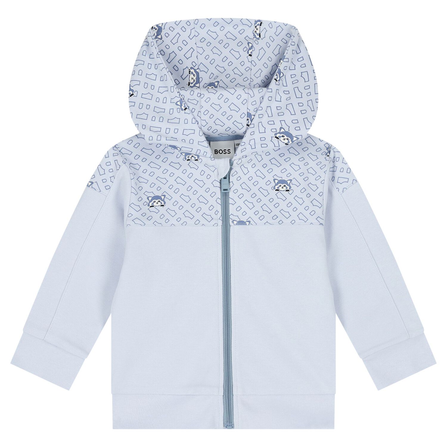 Baby Boys Blue Logo Tracksuit Set, 1, hi-res