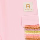 Girls Pink Logo Trousers, 1, hi-res