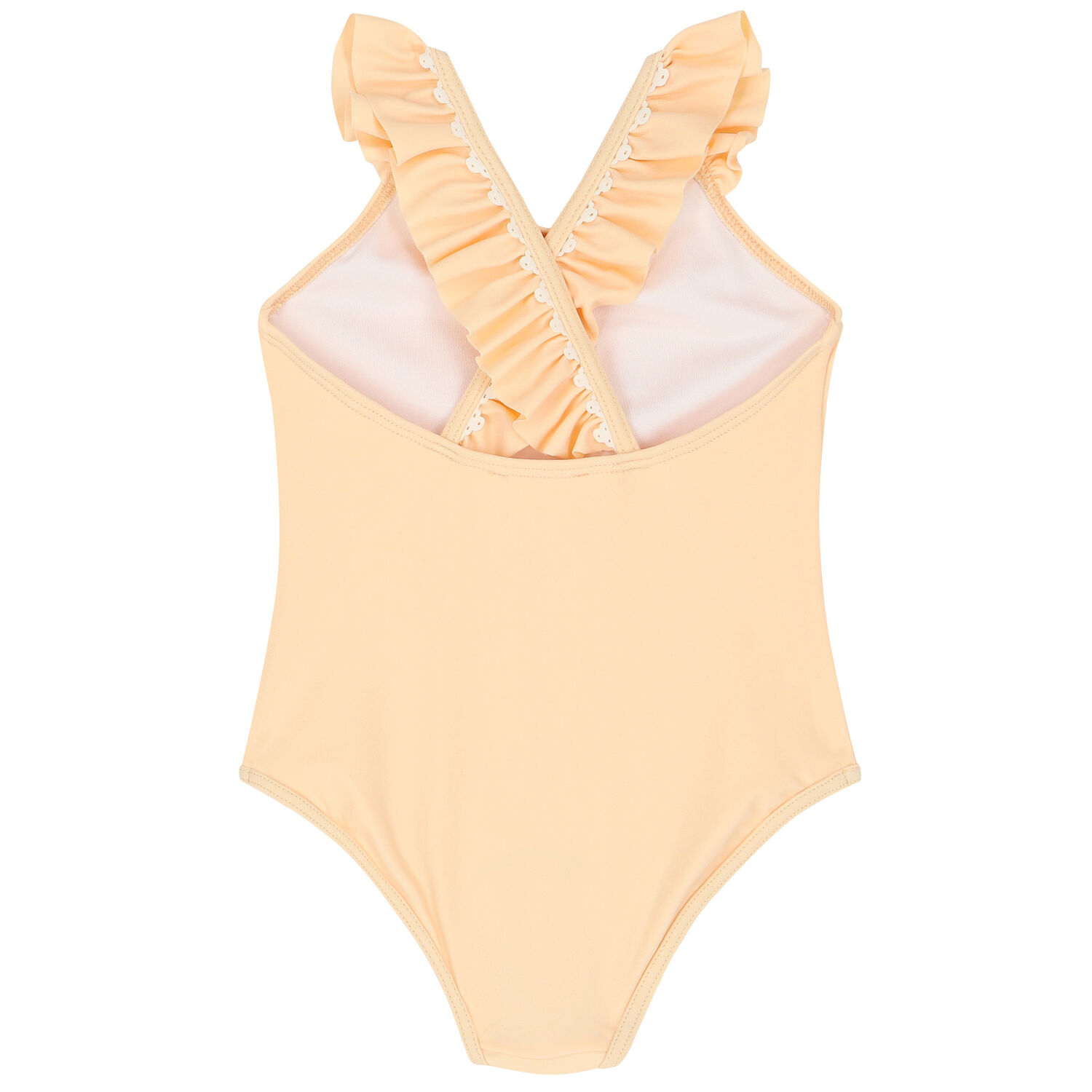 Younger Girls Pink Logo Swimsuit, 1, hi-res