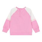 Baby Girls Pink & White Tracksuit, 1, hi-res