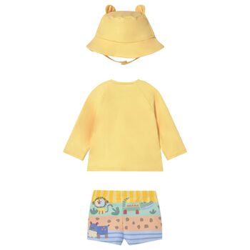 Baby Boys Yellow Swim Shorts Set