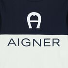 Boys Navy & White Logo Sweatshirt, 1, hi-res