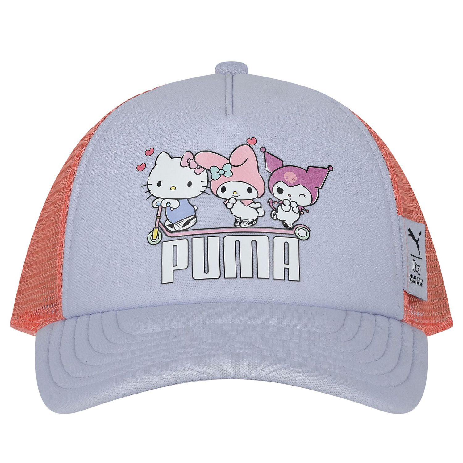 Girls Purple Hello Kitty Cap, 1, hi-res