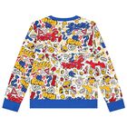 Boys White Logo Sweatshirt, 2, hi-res