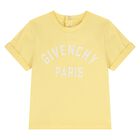 Younger Boys Yellow Logo T-Shirt, 2, hi-res