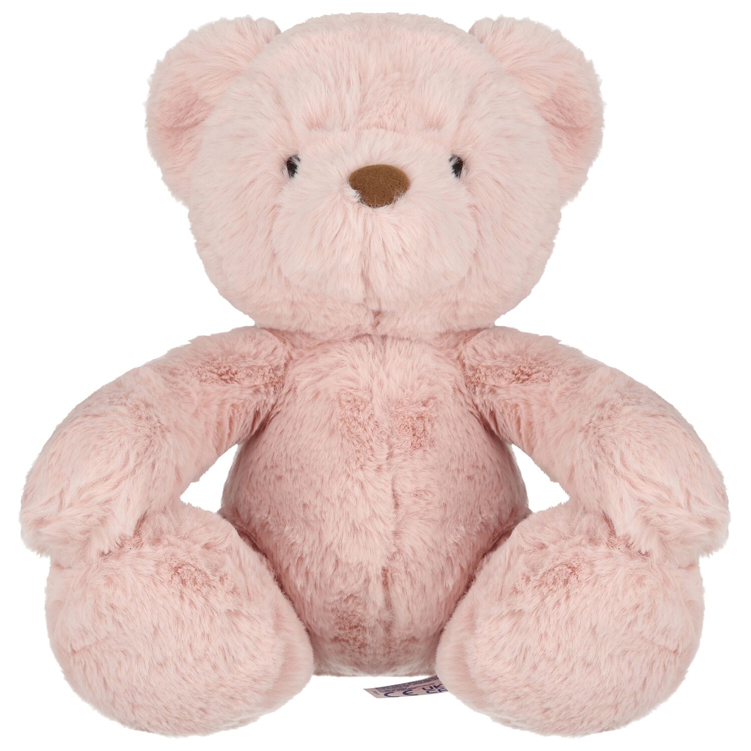 Baby Girls Pink Avery Bear Taupe Soft Toy ( 32CM ), 2, hi-res