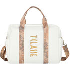 Ivory & Beige Logo Baby Changing Bag, 2, hi-res