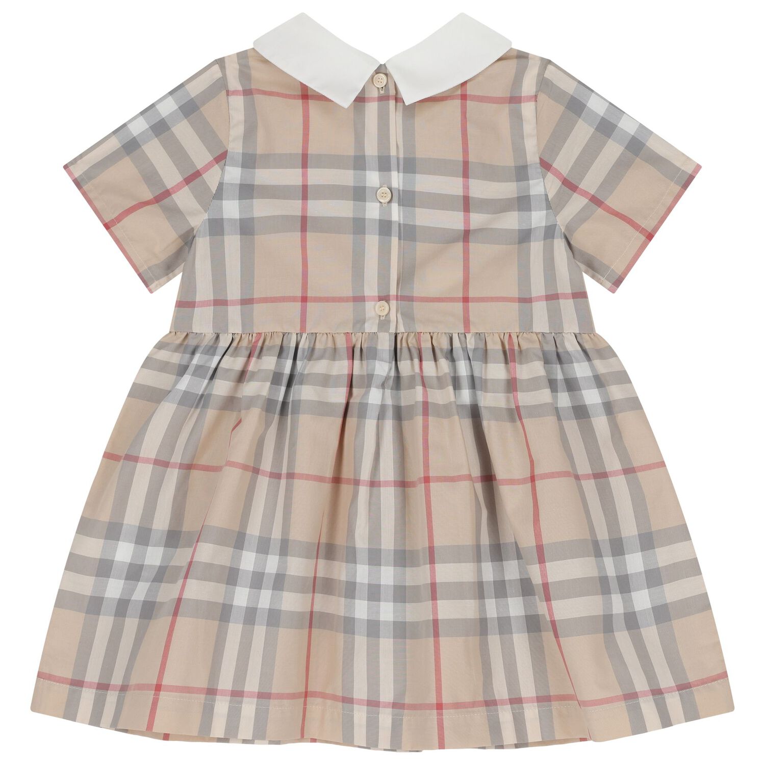 Baby Girls Beige Check Dress Set, 1, hi-res image number null