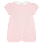 Baby Girls White & Pink Rompers ( 2-Pack ), 2, hi-res