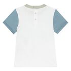 Younger Boys White & Green Logo Shorts Set, 1, hi-res