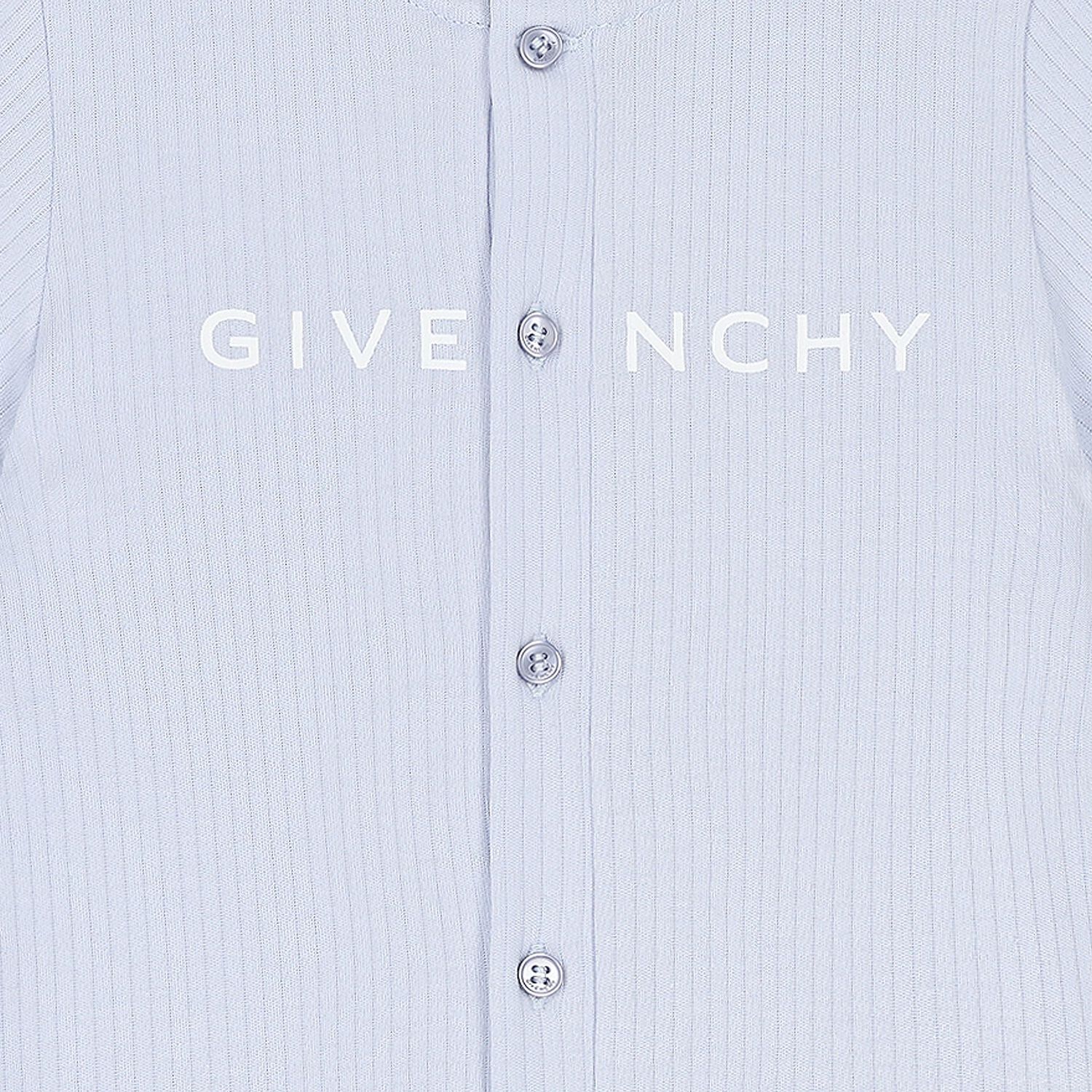 Baby Boys Blue Logo Romper, 1, hi-res