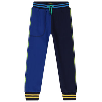 Boys Blue Logo Joggers