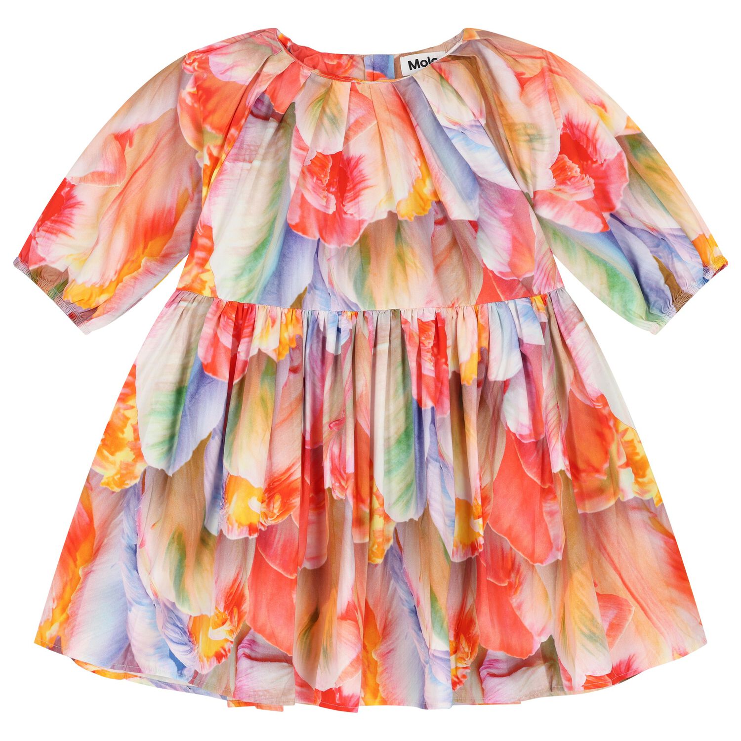 Girls Multi-Coloured Floral Dress, 1, hi-res image number null