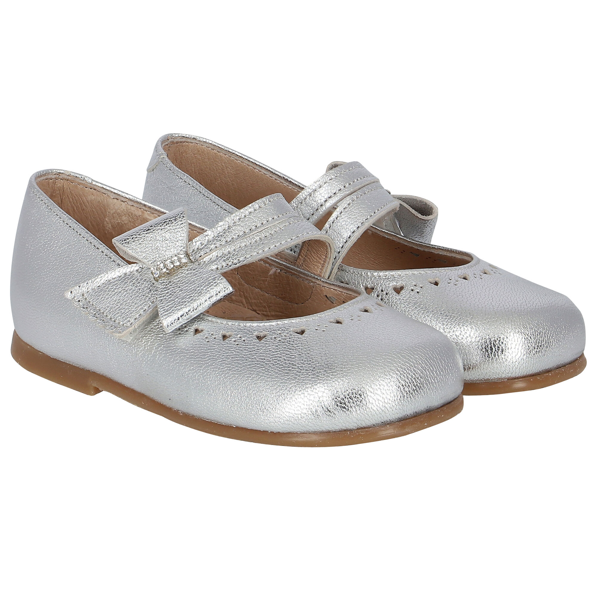 Silver on sale baby shoes