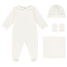 Ivory Teddy Bear Babygrow Gift Set, 2, hi-res