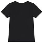 Boys Black Logo T-Shirt, 1, hi-res