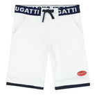 Boys White Logo Shorts, 2, hi-res
