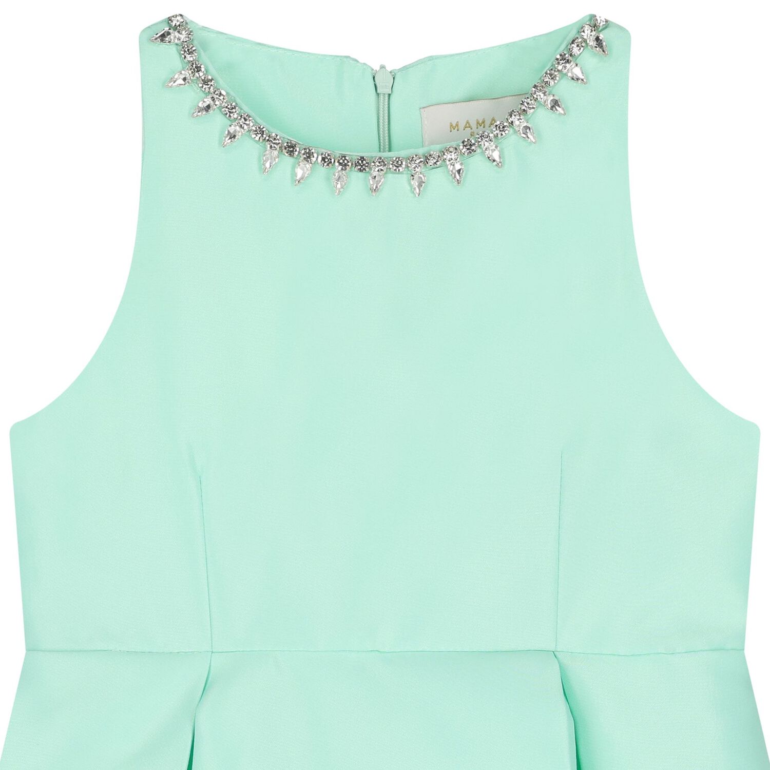Girls Mint Green Sleeveless Dress, 1, hi-res