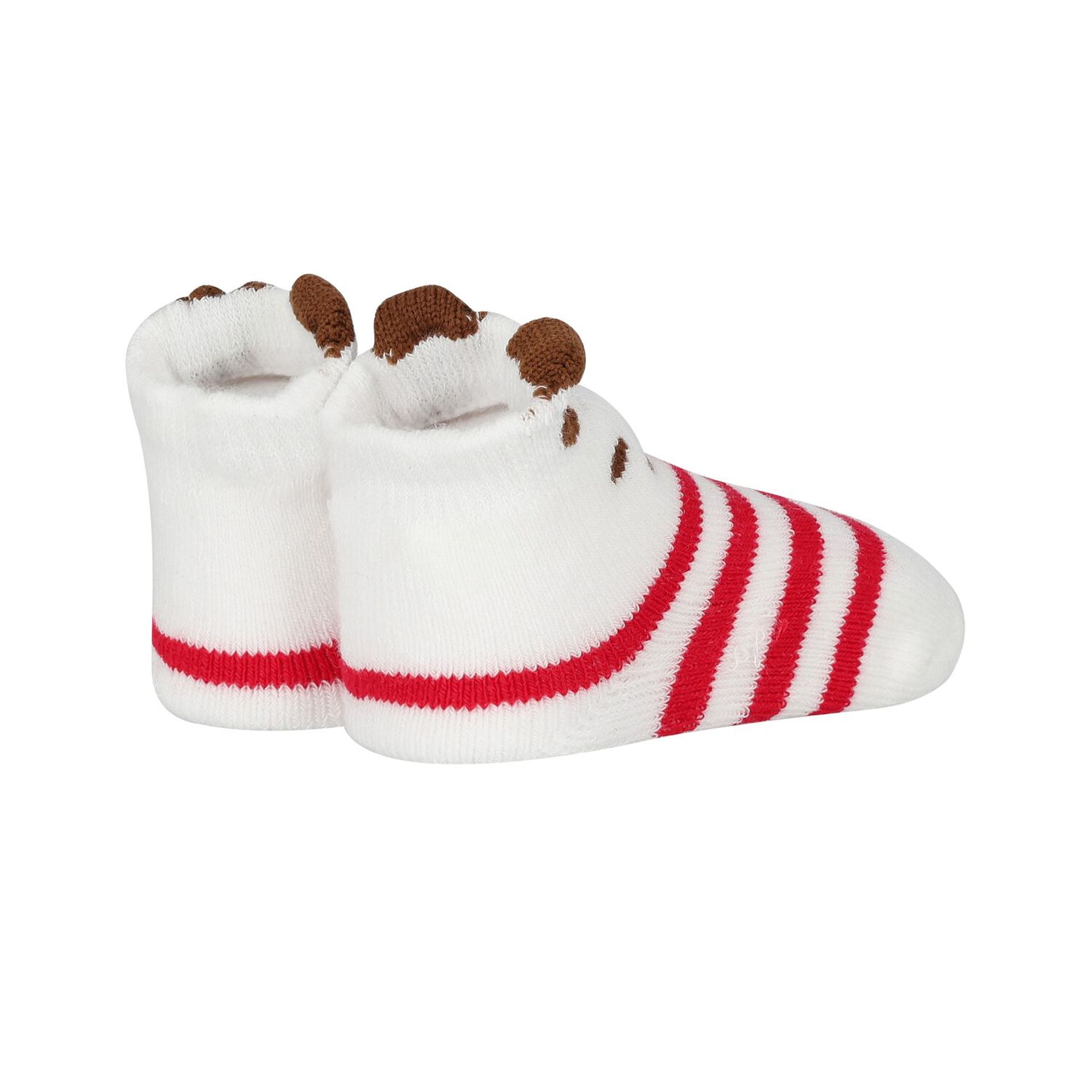 Red & White Baby Socks ( 3-Pack ), 1, hi-res