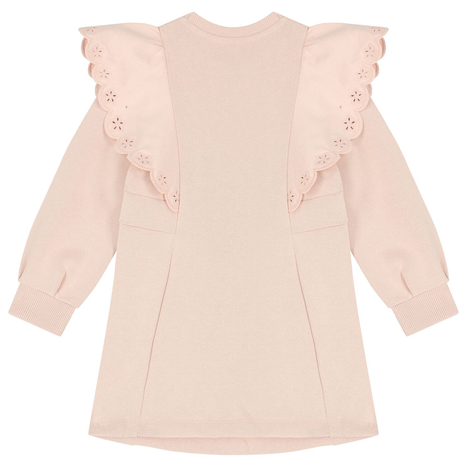 Girls Pink Logo Flower Dress, 1, hi-res image number null