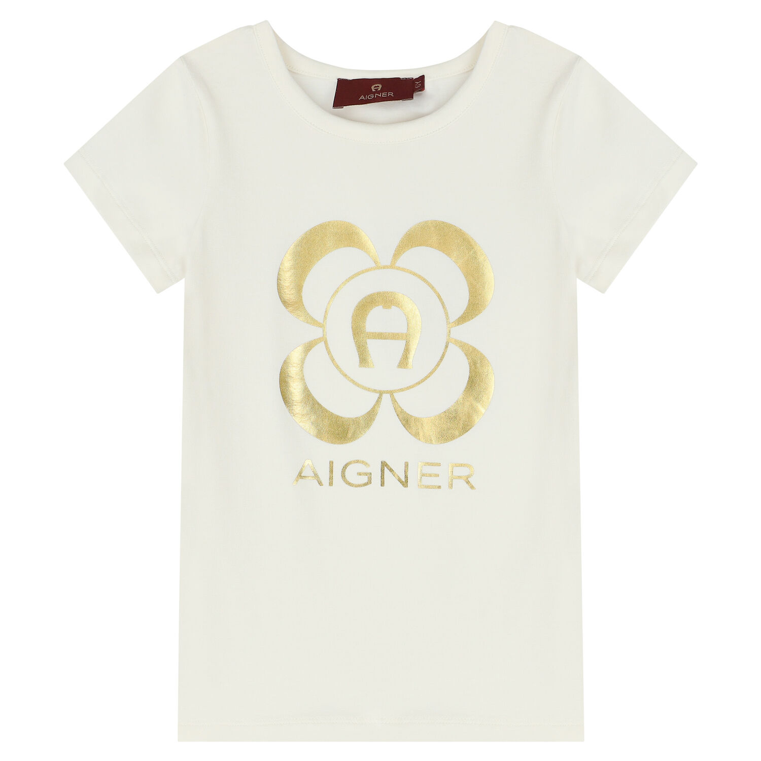 Girls Ivory & Pink Logo Pyjamas, 1, hi-res