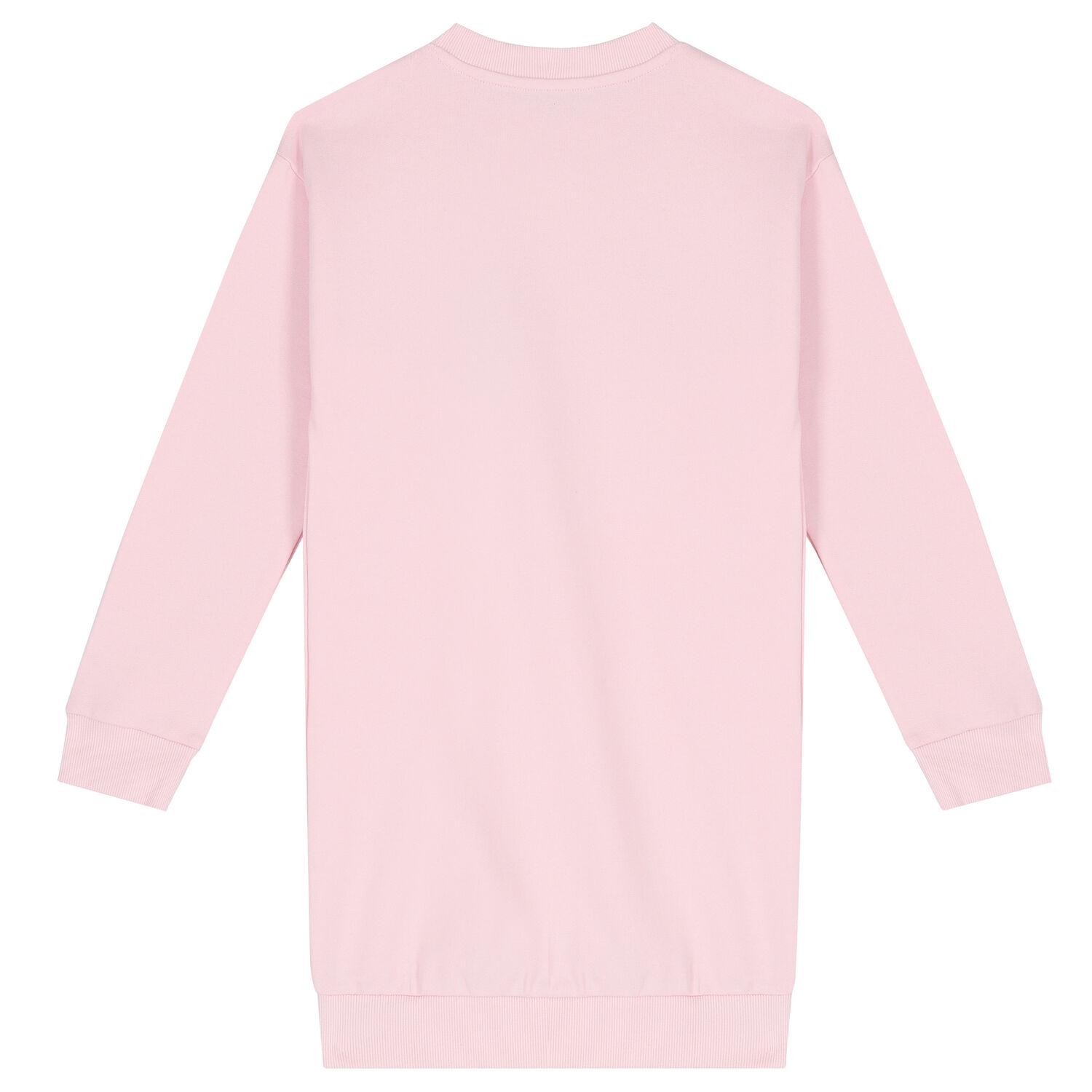 Girls Pink Logo Sweatshirt Dress, 2, hi-res image number null