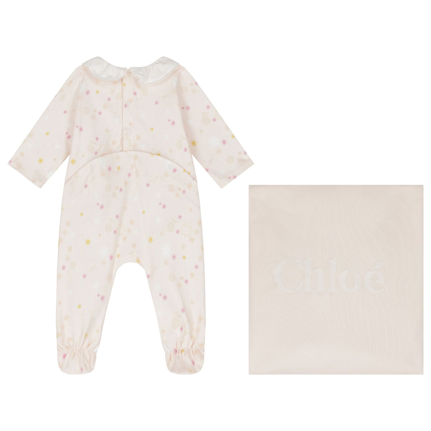 Baby Girls Pink Logo Babygrow Gift Set, 1, hi-res image number null