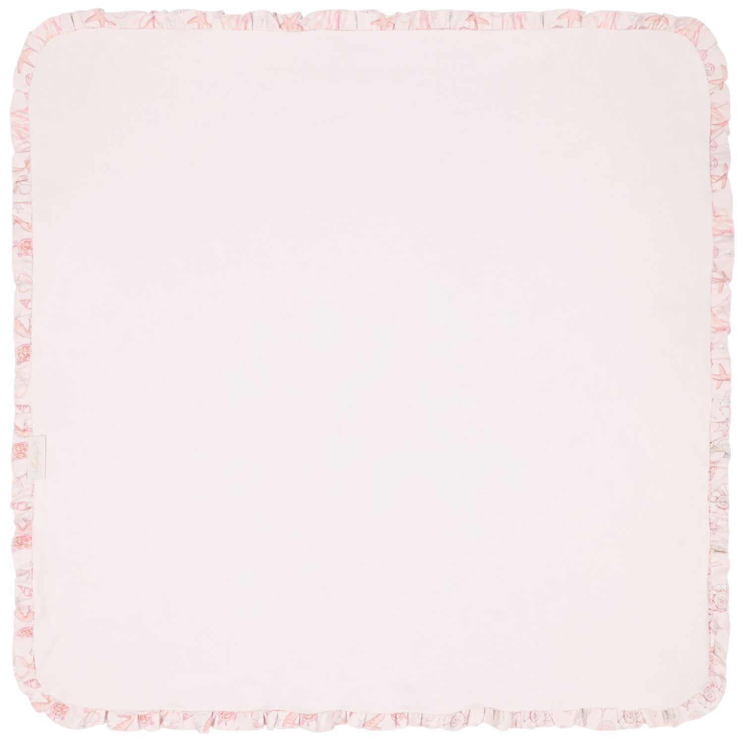 Baby Girls Pink Coral Shells Blanket, 1, hi-res