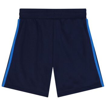 Navy Blue Trefoil Logo Shorts
