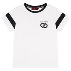 Boys White Logo T-Shirt, 1, hi-res