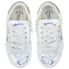 Girls White & Blue Disney Logo Trainers, 1, hi-res