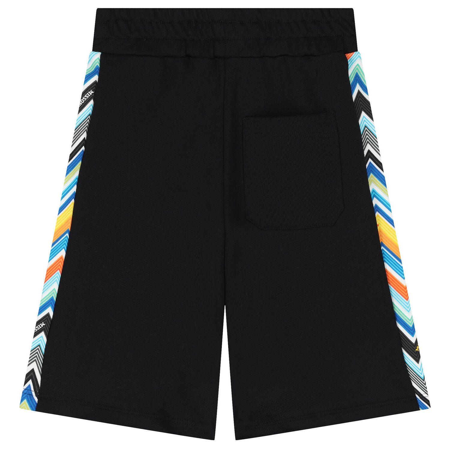 Boys Black Zigzag Shorts, 2, hi-res image number null