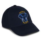 Navy Blue Elephant Logo Cap, 2, hi-res
