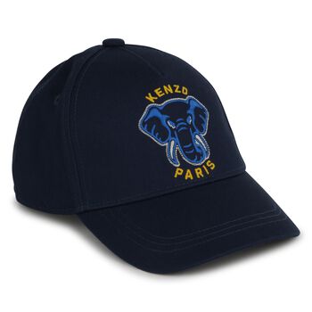 Navy Blue Elephant Logo Cap
