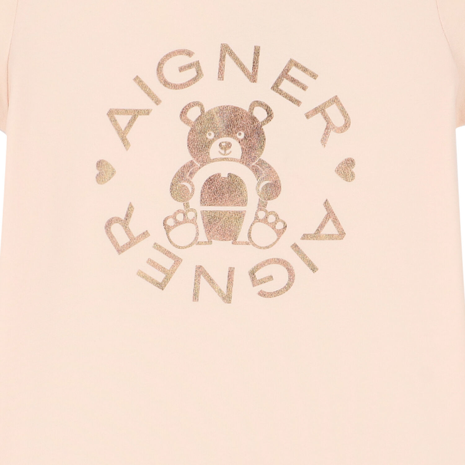 Girls Pink Bear Logo T-Shirt, 3, hi-res image number null
