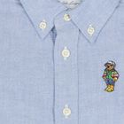 Baby Boys Blue Polo Bear Shirt, 1, hi-res