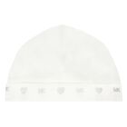 Baby Girls Ivory & Silver Logo Babygrow Gift Set, 1, hi-res