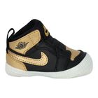 Black & Gold Air Jordan 1 Crib Bootie, 1, hi-res