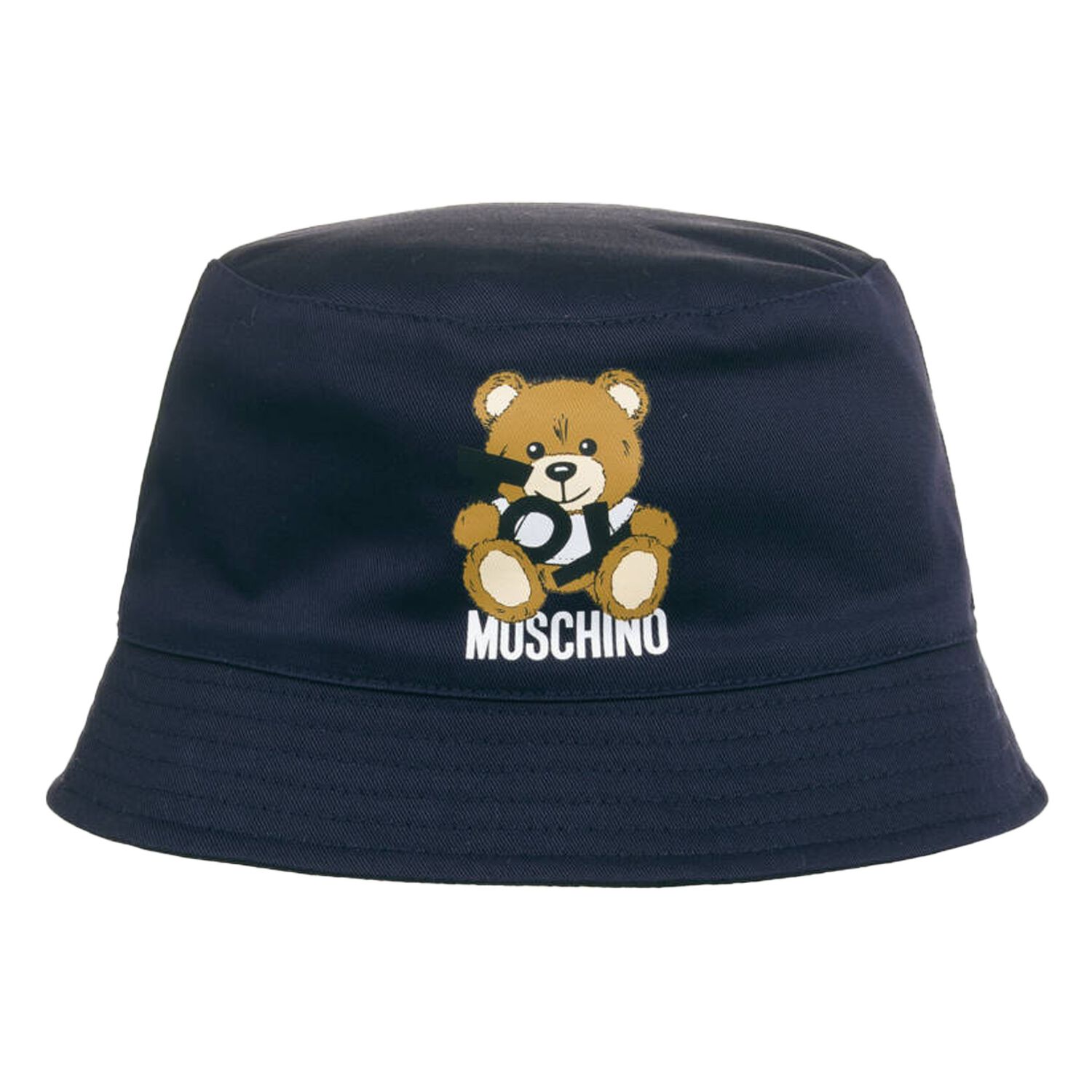 Navy Blue Teddy Bear Logo Baby Hat, 2, hi-res