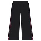 Girls Black Orchidee Trousers, 1, hi-res
