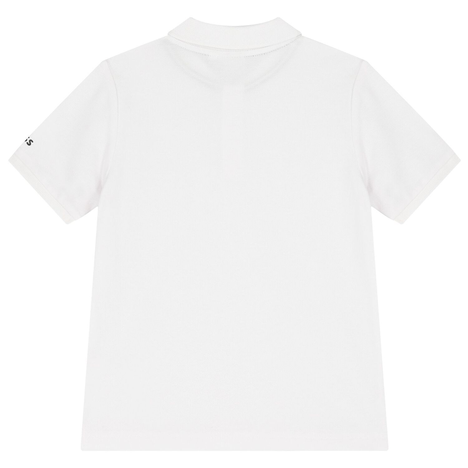 Boys White Logo Polo Shirt, 2, hi-res image number null