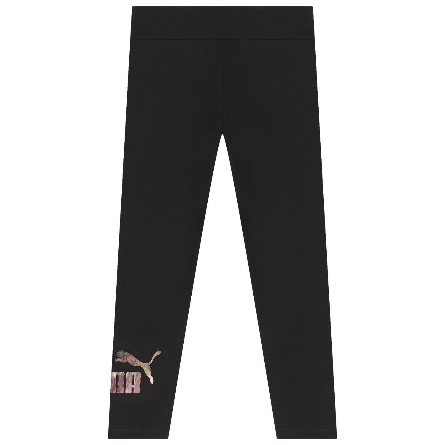 Girls Black Logo Leggings, 1, hi-res