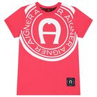 Boys Red Logo T-Shirt, 3, hi-res