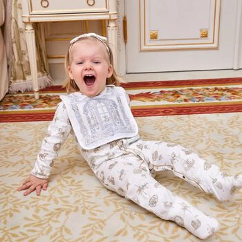White Carousel Babygrow