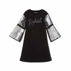 Girls Black Party Dress, 1, hi-res