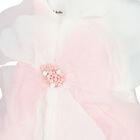 Girls White & Pink Logo Flower Dress, 1, hi-res