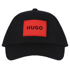 Boys Black Logo Cap, 1, hi-res