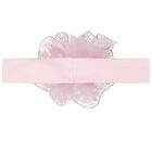 Baby Girl Pink Lace Tulle Babygrow & Headband Set, 1, hi-res