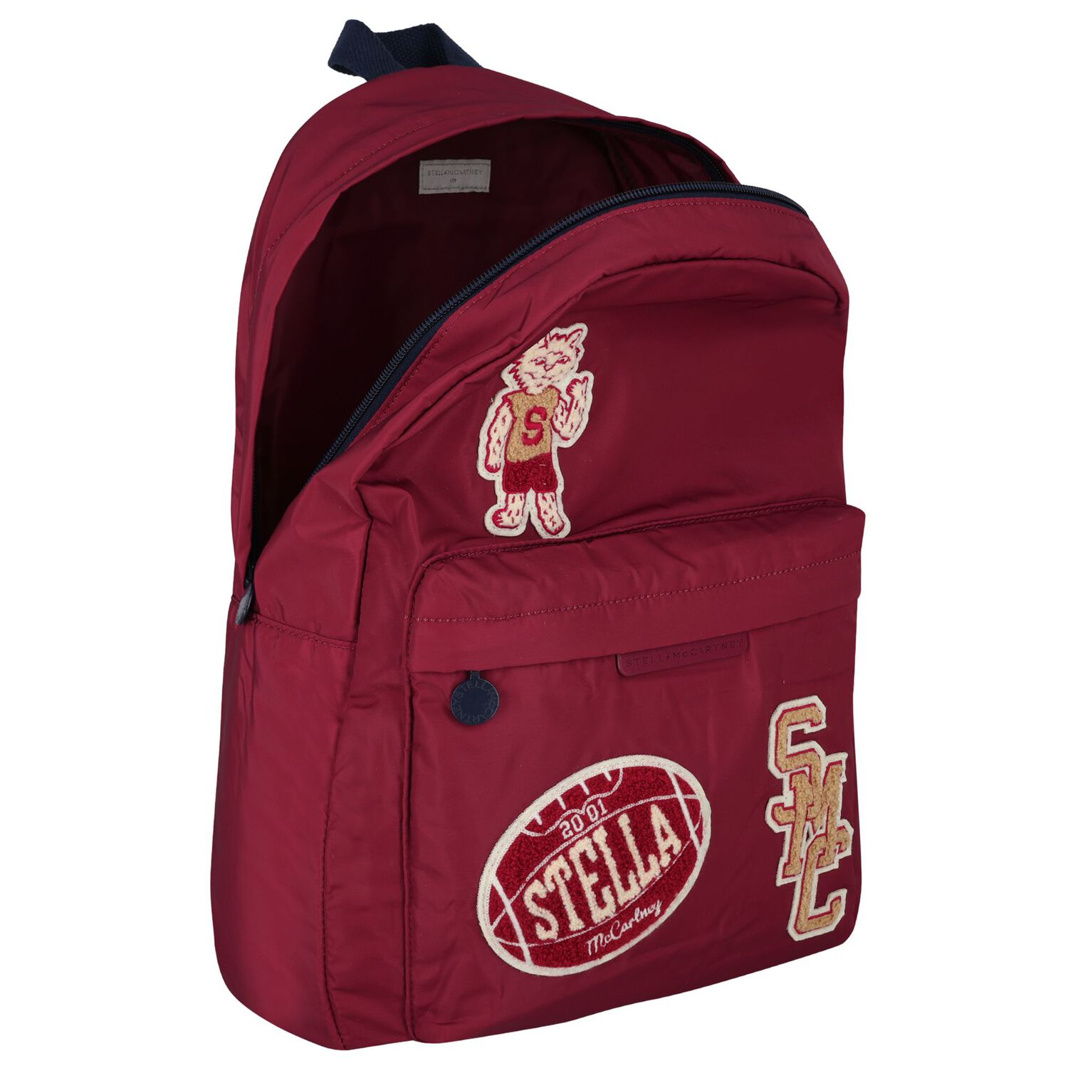 Boys Burgundy Tiger Logo Backpack ( 45cm ), 1, hi-res