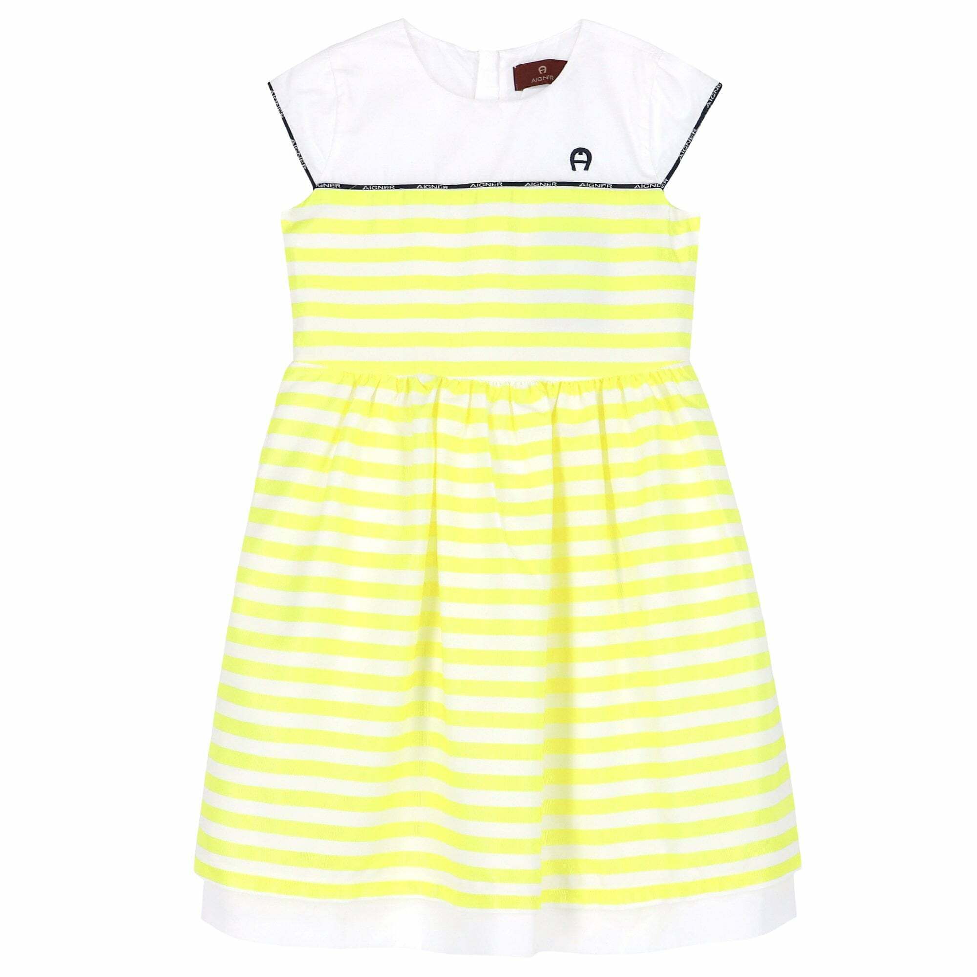 Striped discount yellow dress